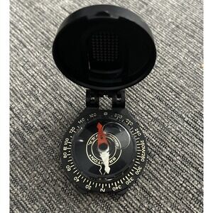 Black‎ Vintage Brunton USA Pocket Compass Transit 9050
